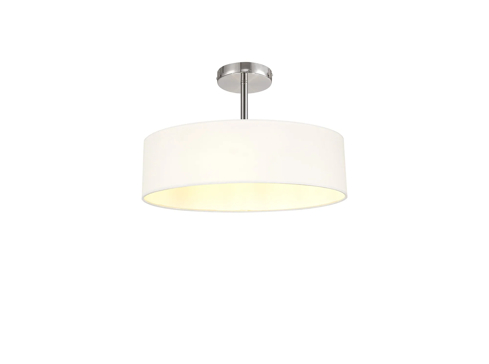 Baymont CH WH Ceiling Lights Deco Semi Flush Fittings